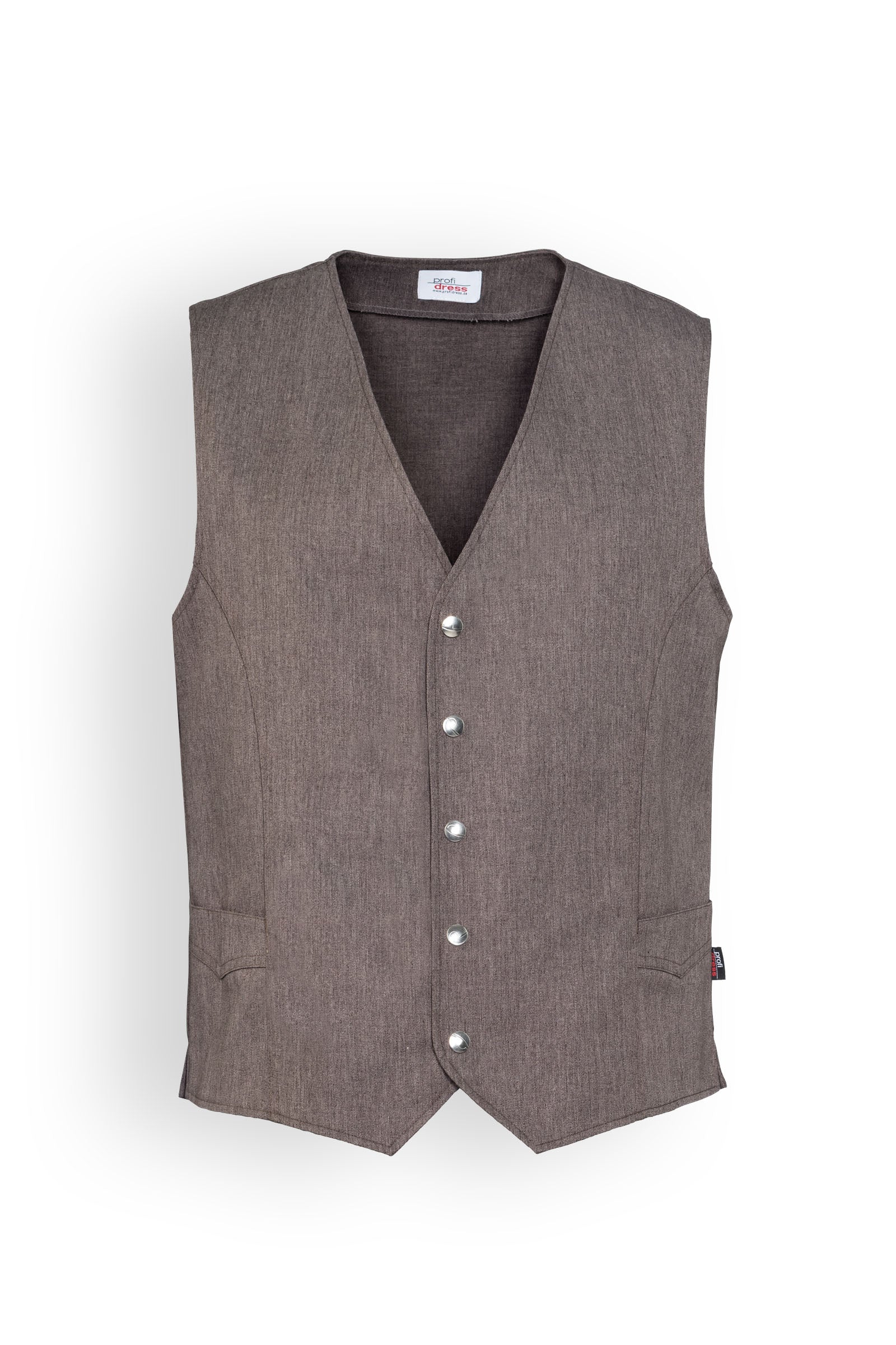 Gilet für Herren Braun Melange