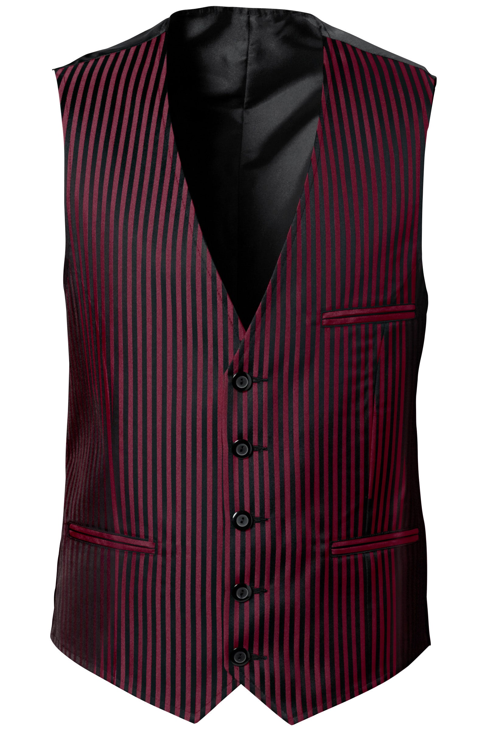 Herrengilet Rot Schwarz