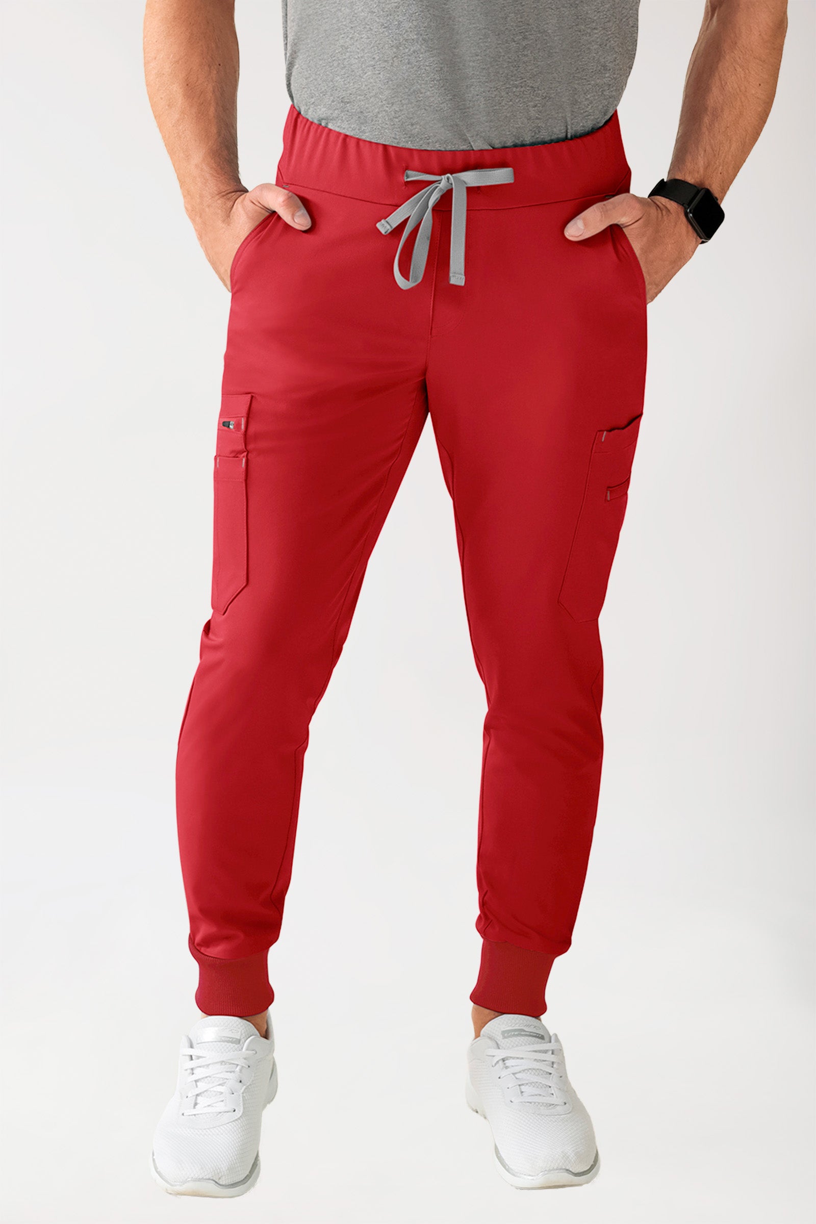 Stretch Hose Herren Kurzgröße - im Jopants Style hellrot