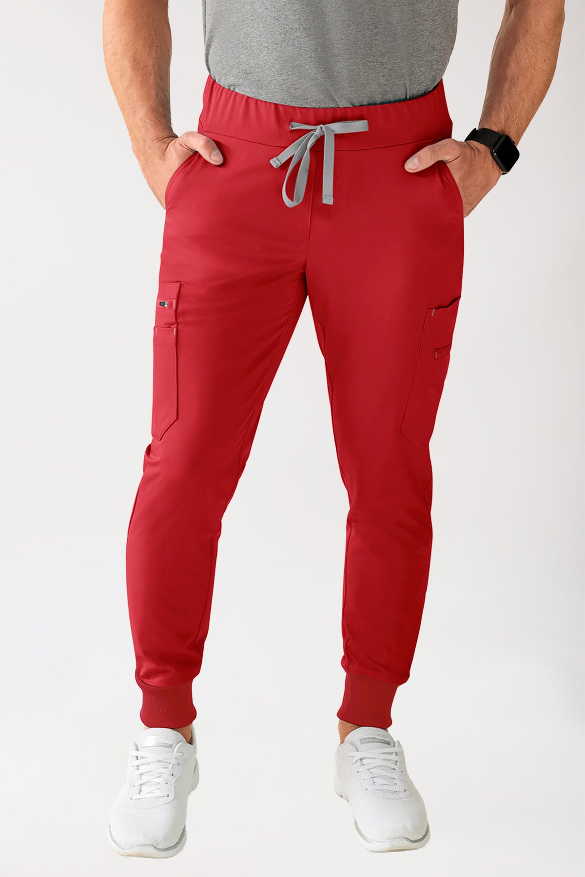 Stretch Hose Herren Kurzgröße - im Jopants Style hellrot