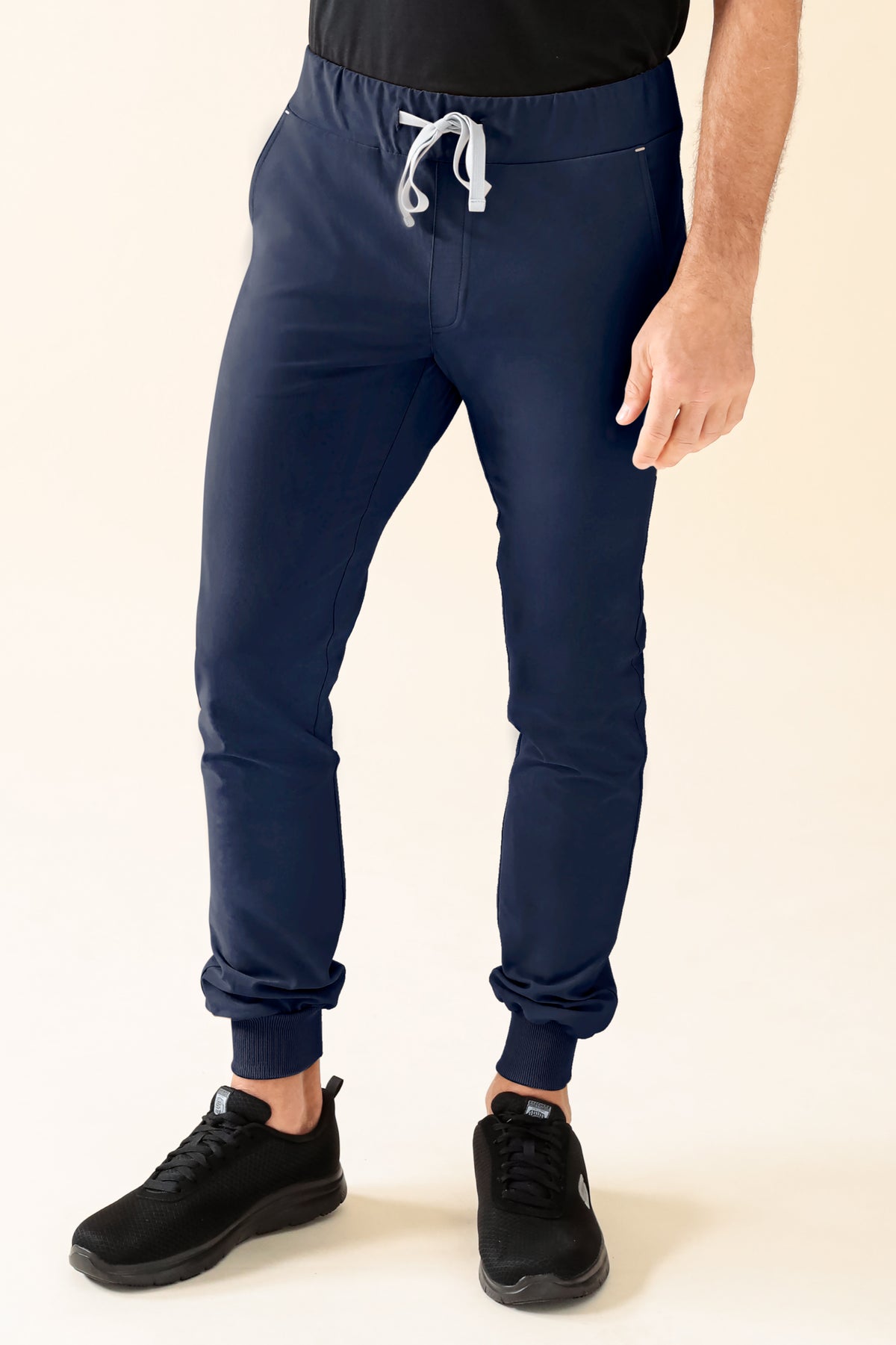 KAERE Hose Herren - Saumbündchen ohne Beintaschen navy