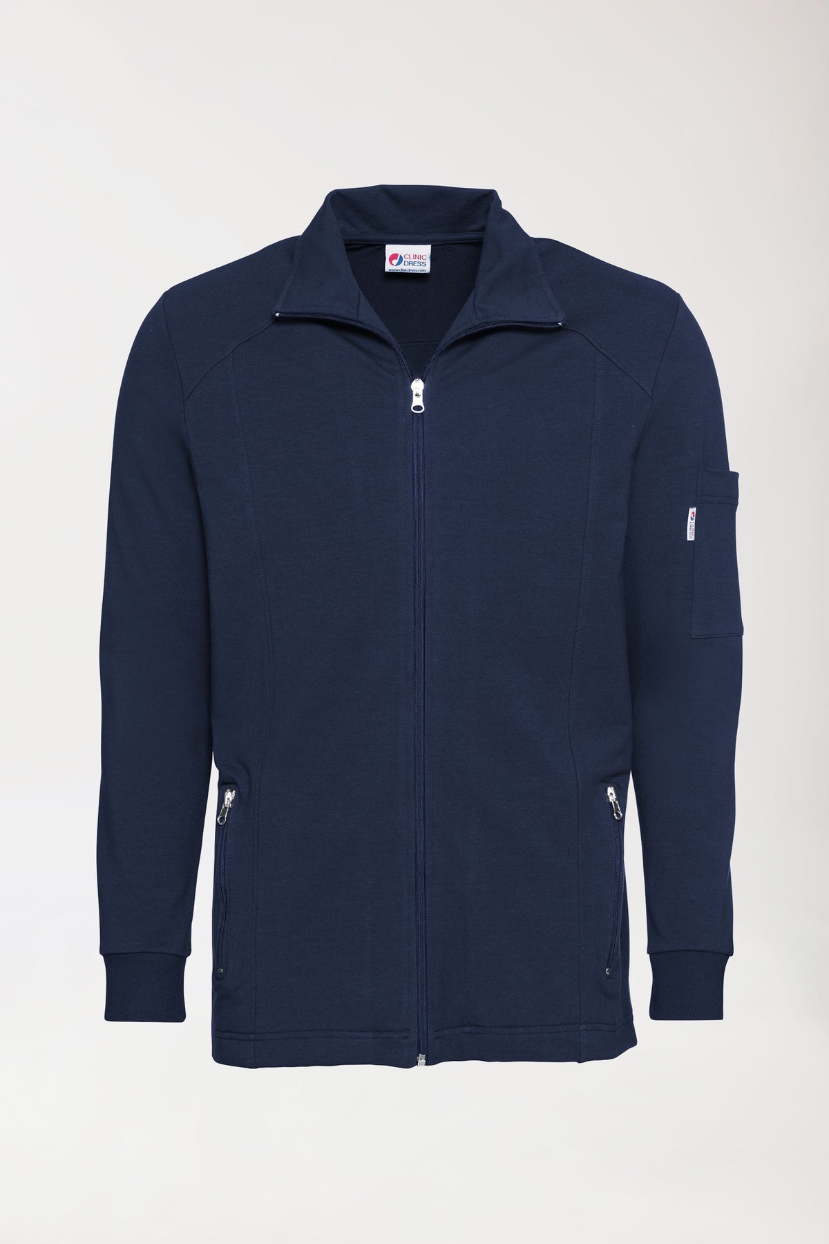 Sweatjacke Herren - Stehkragen navy