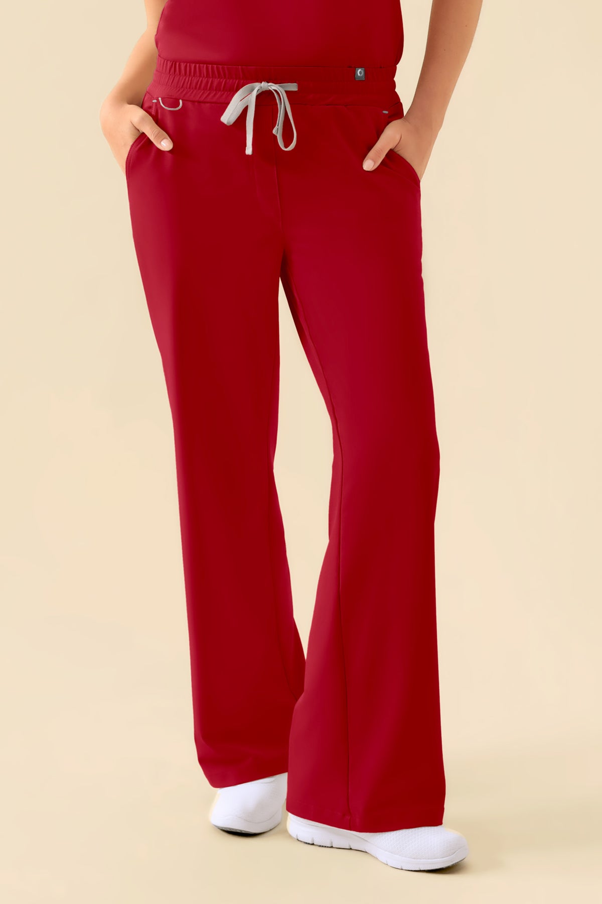 KAERE Hose Damen - weites Bein rot, Vorderansicht