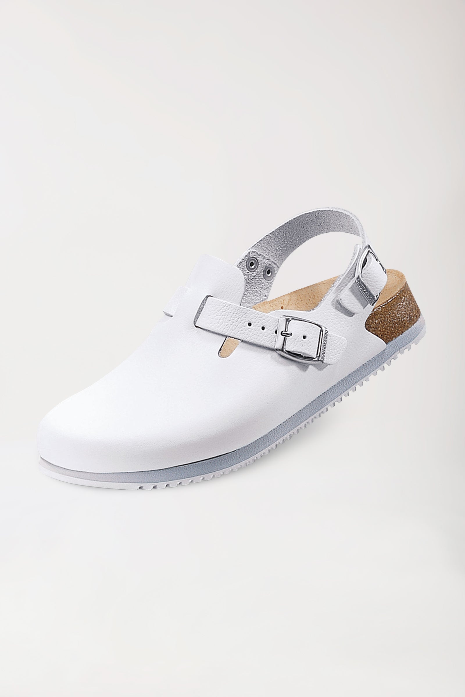 Unisex Berufsclog - Leder - weiß, Vorderansicht