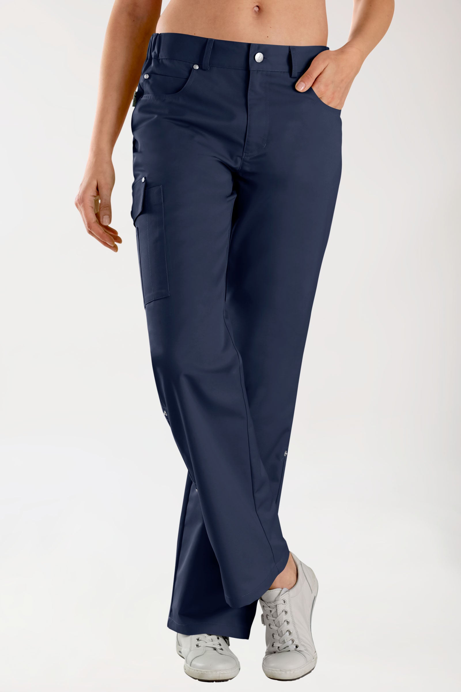 JUST STRONG Hose Unisex - Teilgummibund navy, Vorderansicht