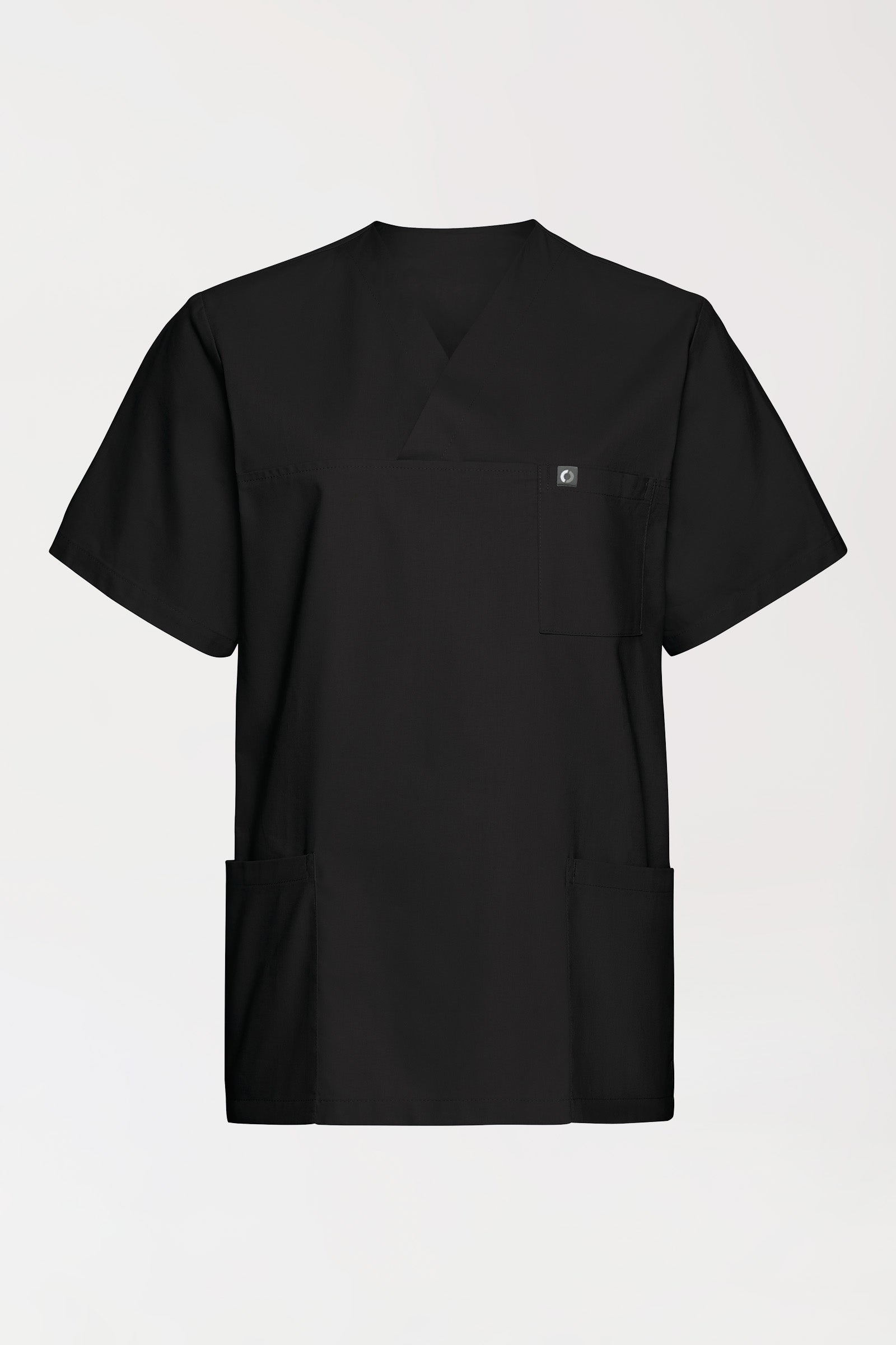 Baumwolle Schlupfkasack Unisex - Doppelpack schwarz, Vorderansicht