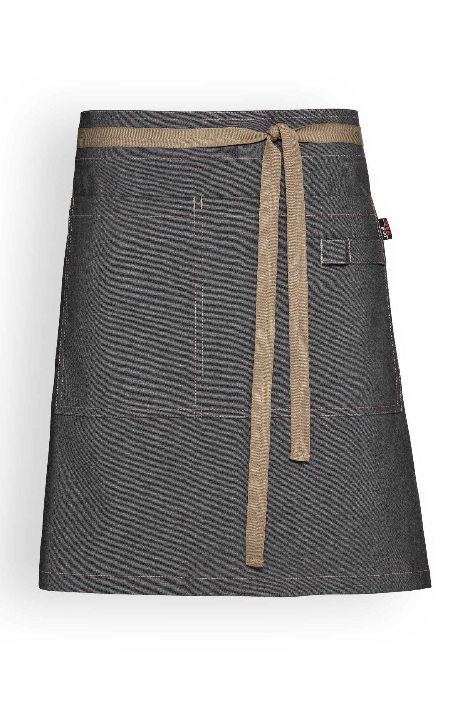 Vorbinder Metallösen Jeansschwarz, Vorderansicht