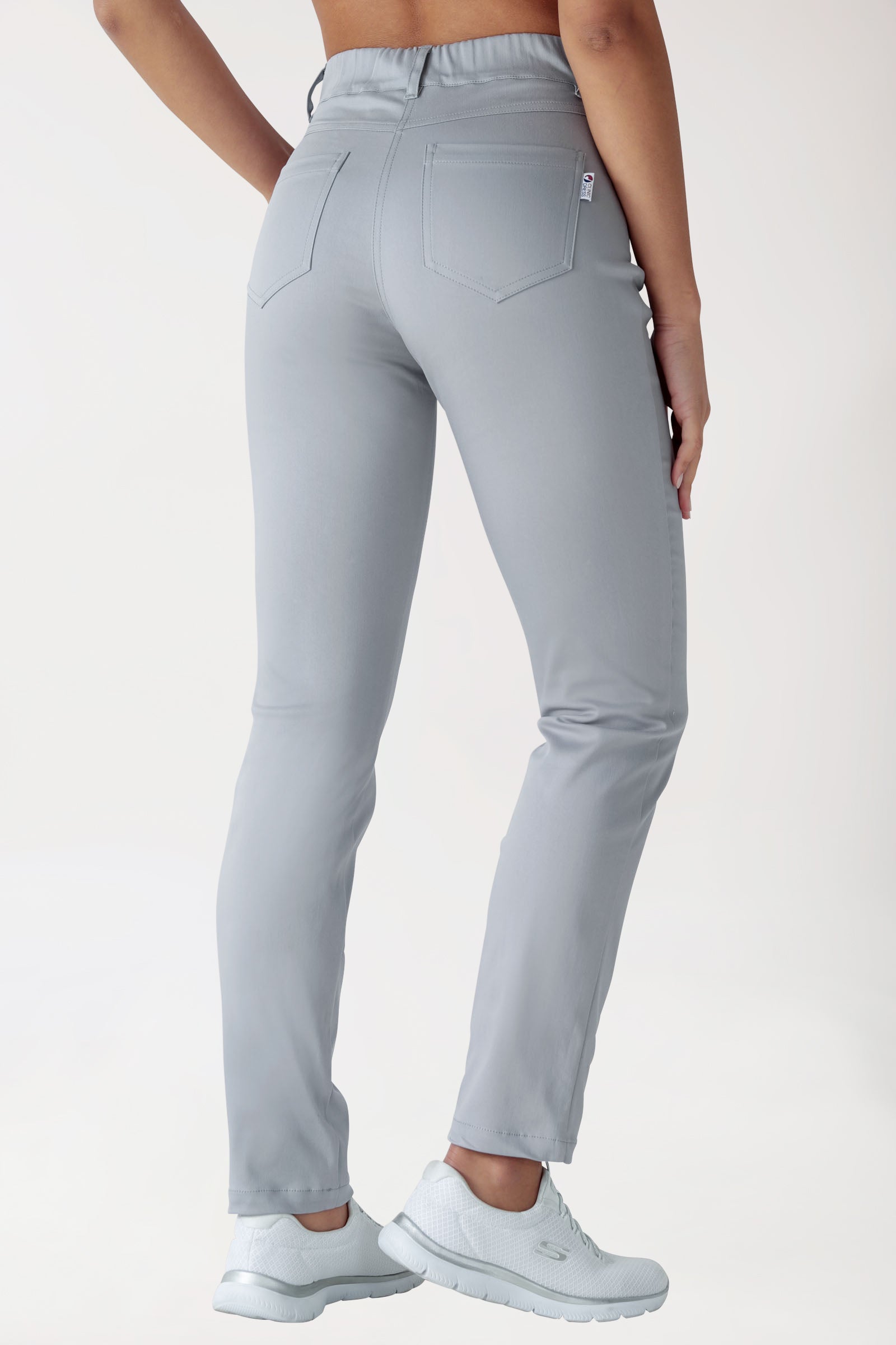 COMFY FLEX 5-Pocket Hose Damen - gerades Bein grau