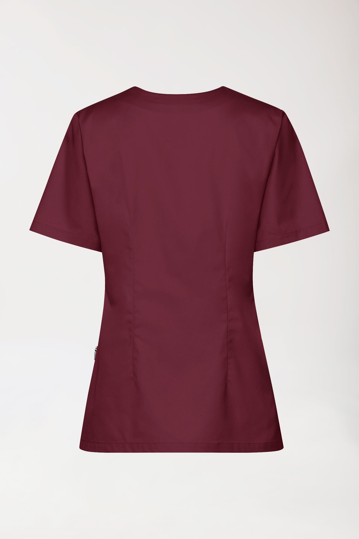 CORE Schlupfkasack Damen - 5er-Pack - Herzausschnitt bordeaux, Rückansicht 