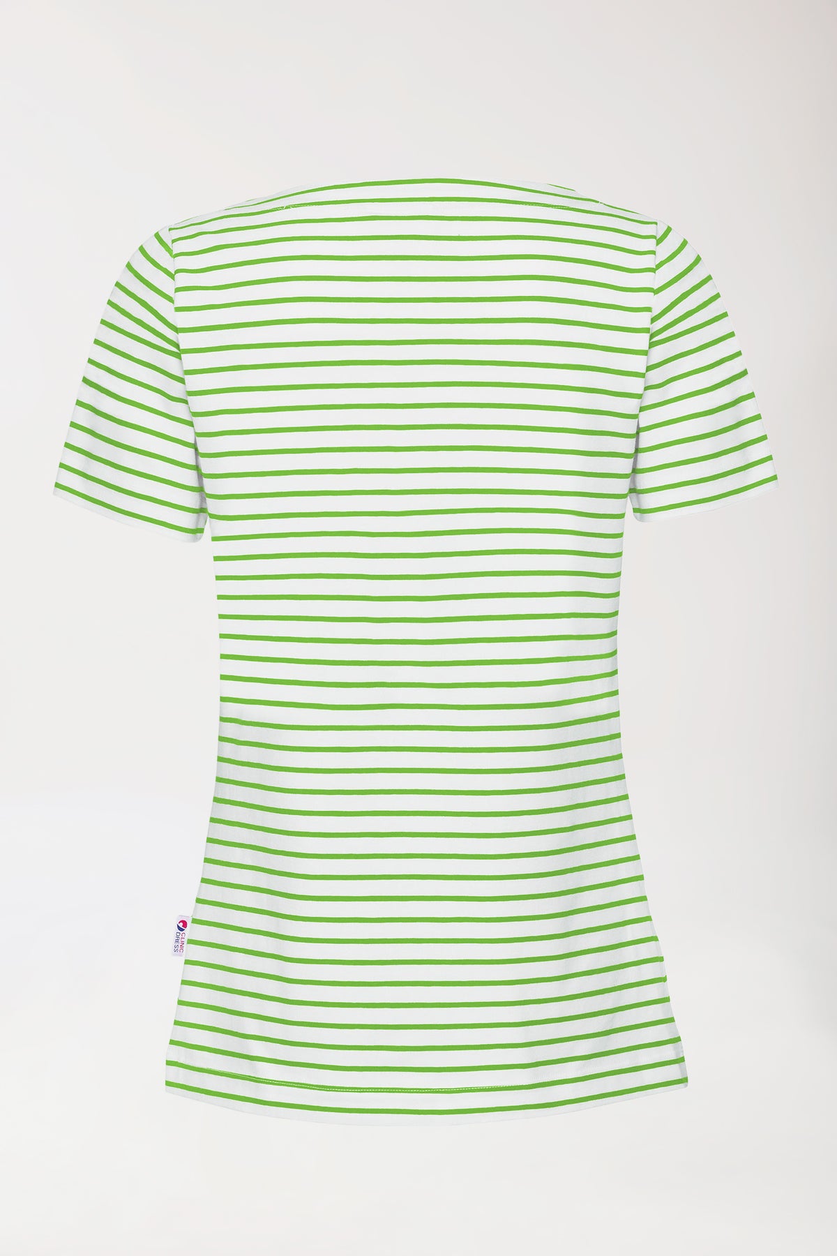 Shirt Damen - 1/2 Arm weiß/apfelgrün, Rückansicht 