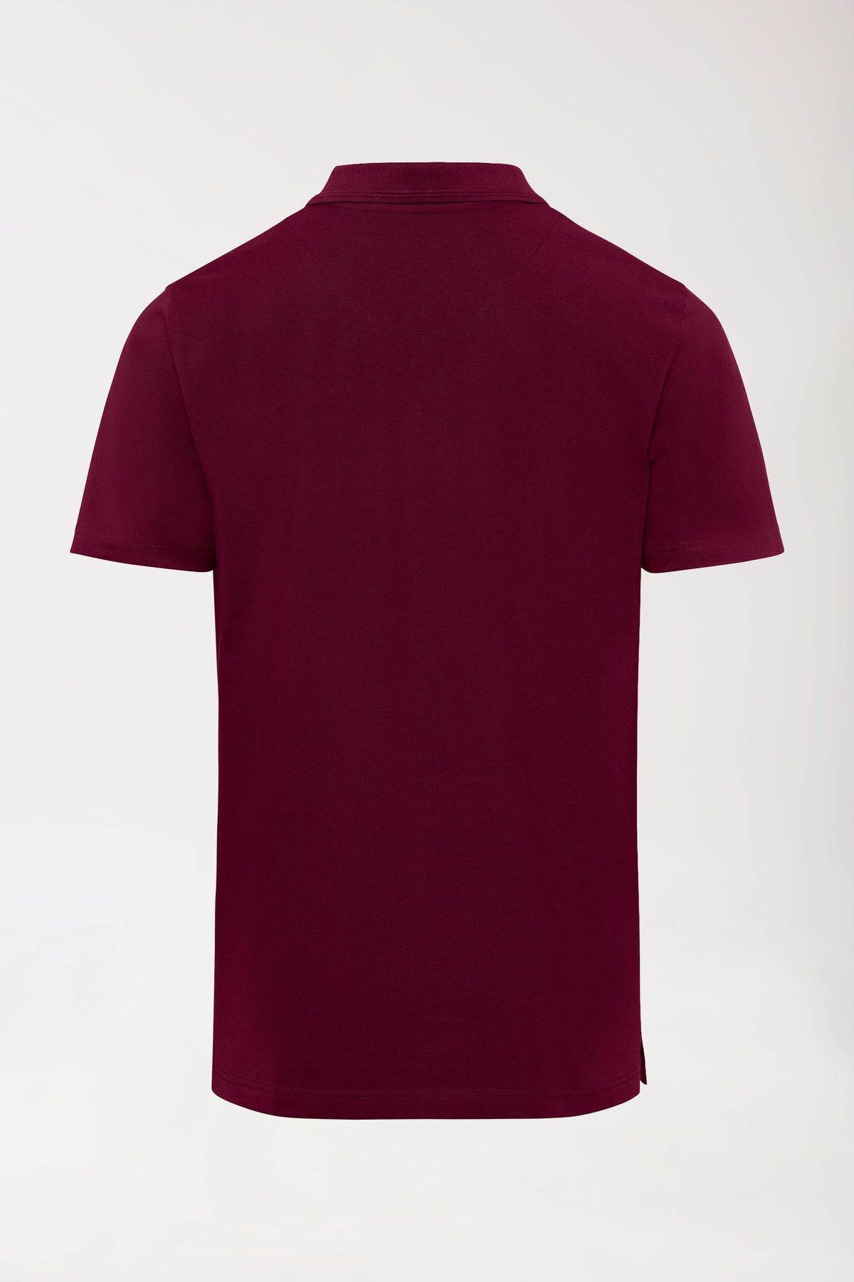COMFY FLEX Stretch Shirt Herren - Polokragen bordeaux, Rückansicht 