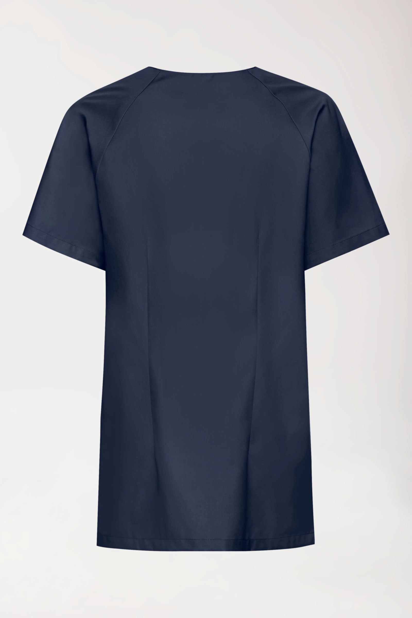 Kasack Damen - Druckknopfleiste navy, Rückansicht 