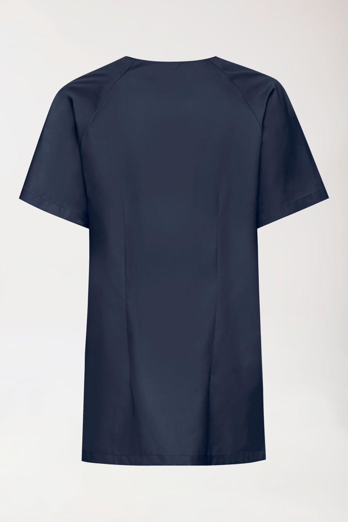 Kasack Damen - Druckknopfleiste navy, Rückansicht 