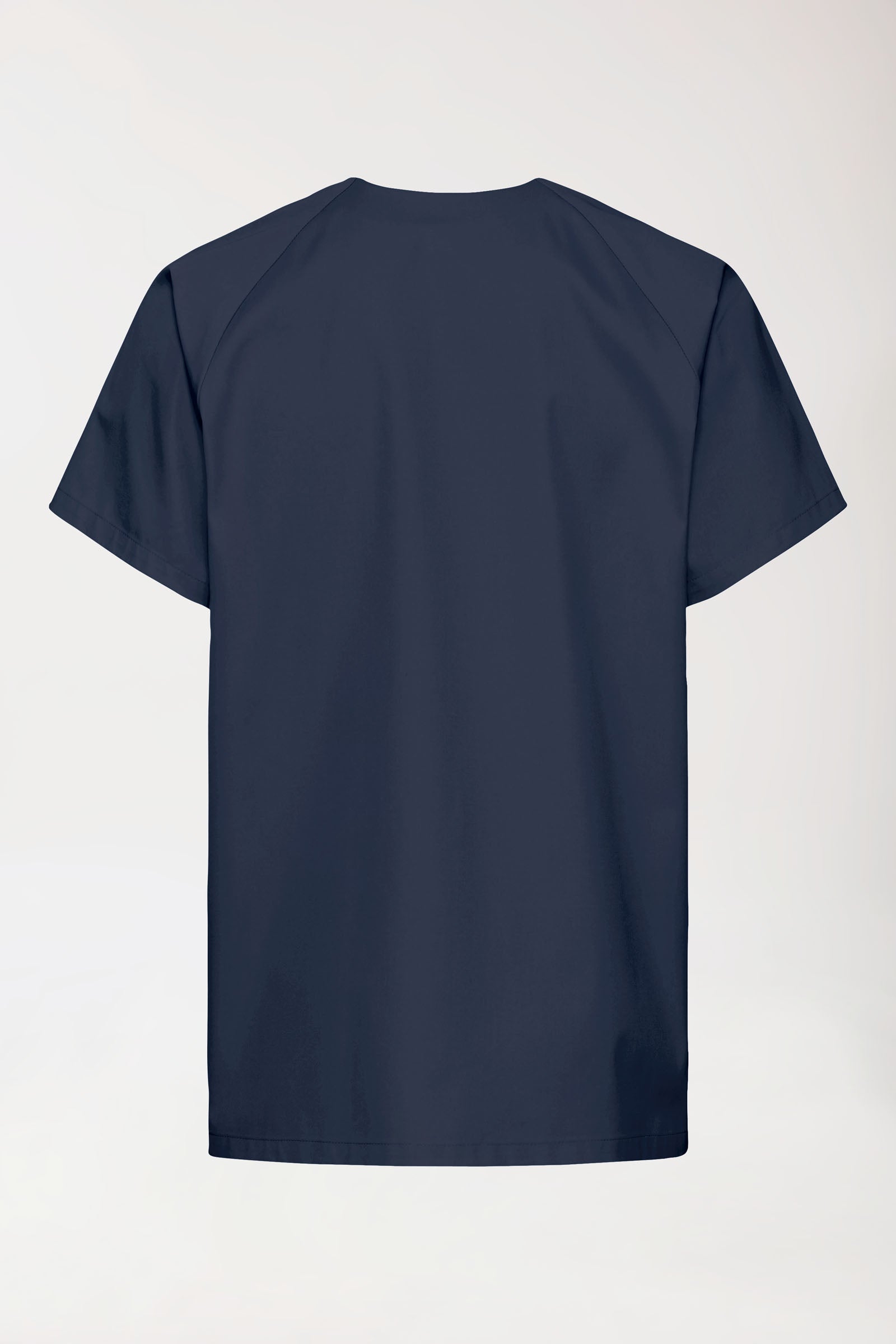 Kasack Herren - Druckknopfleiste navy, Rückansicht 