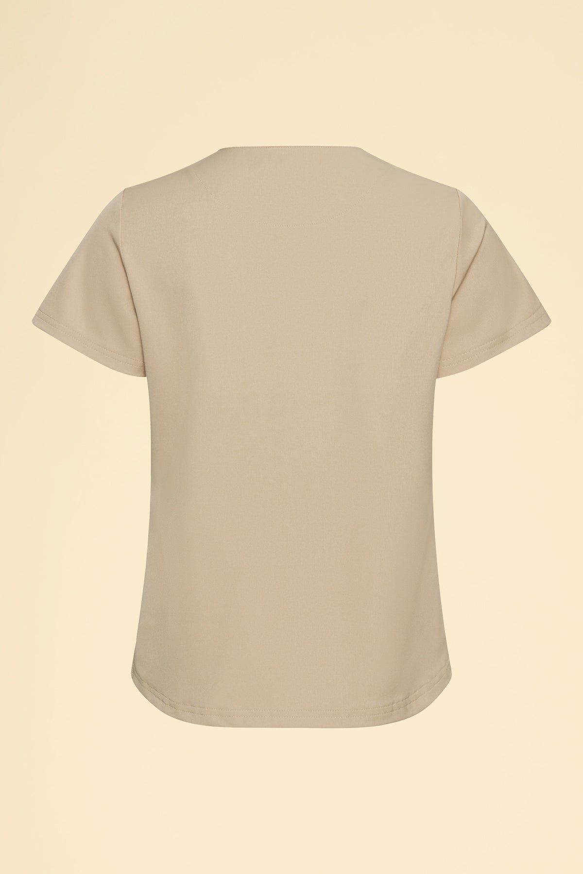 KAERE Shirt Damen - Rundhalsausschnitt sand, Rückansicht 