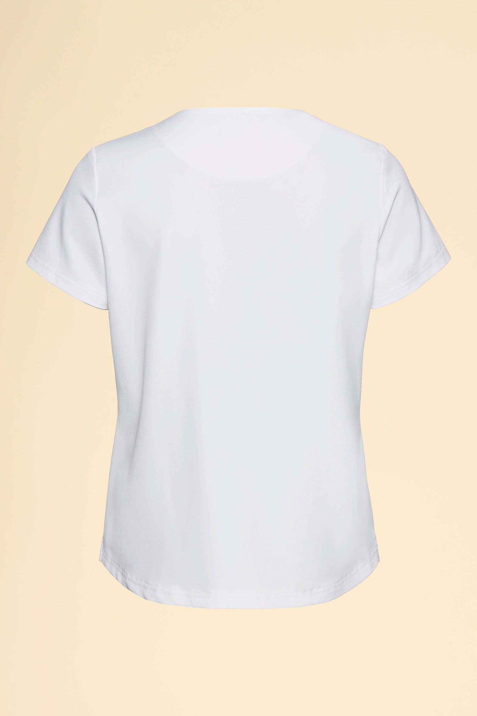 KAERE Shirt Damen - Rundhalsausschnitt weiß, Rückansicht 