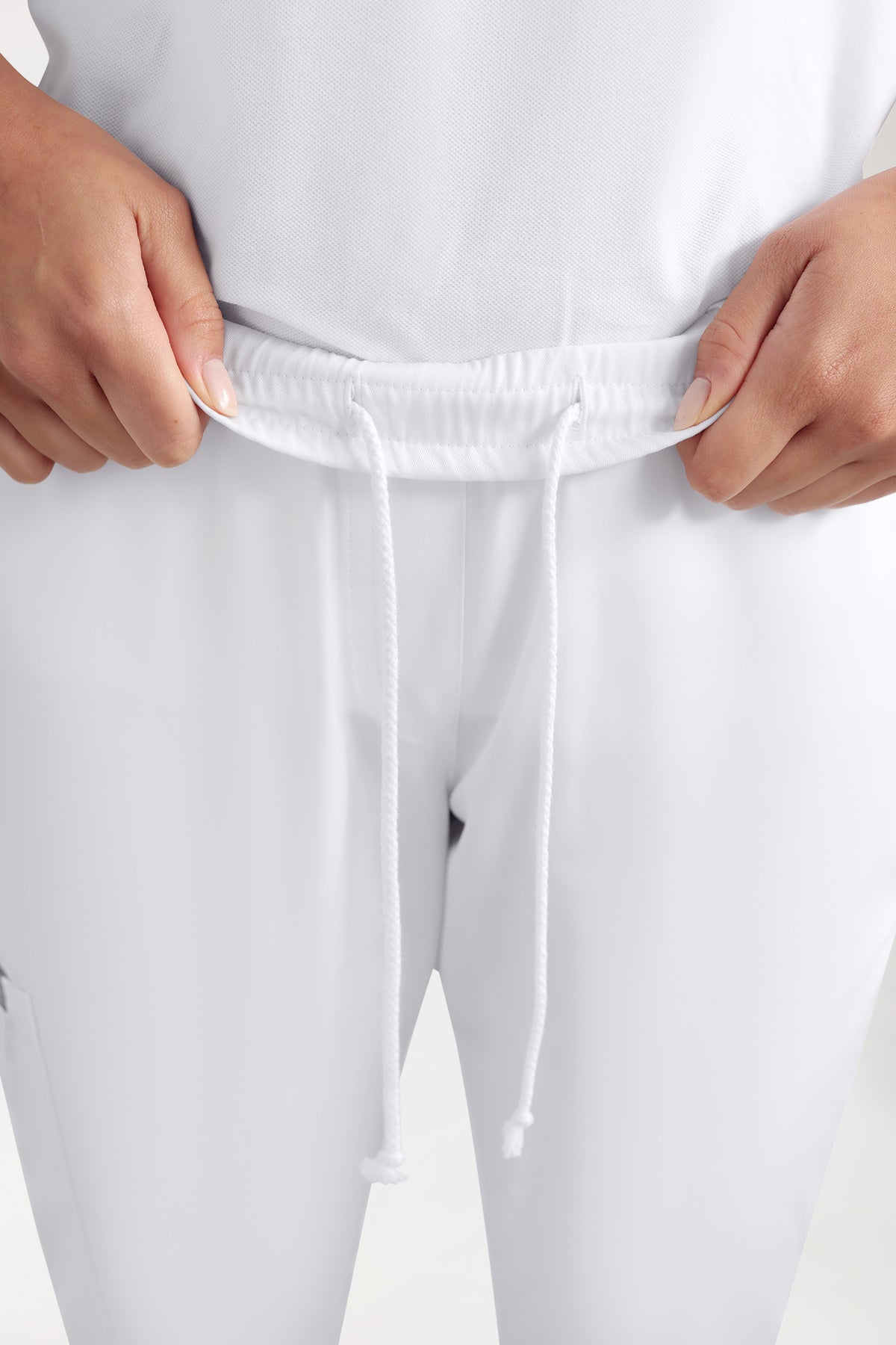 CORE Cargohose Damen - Jogpants Style weiß