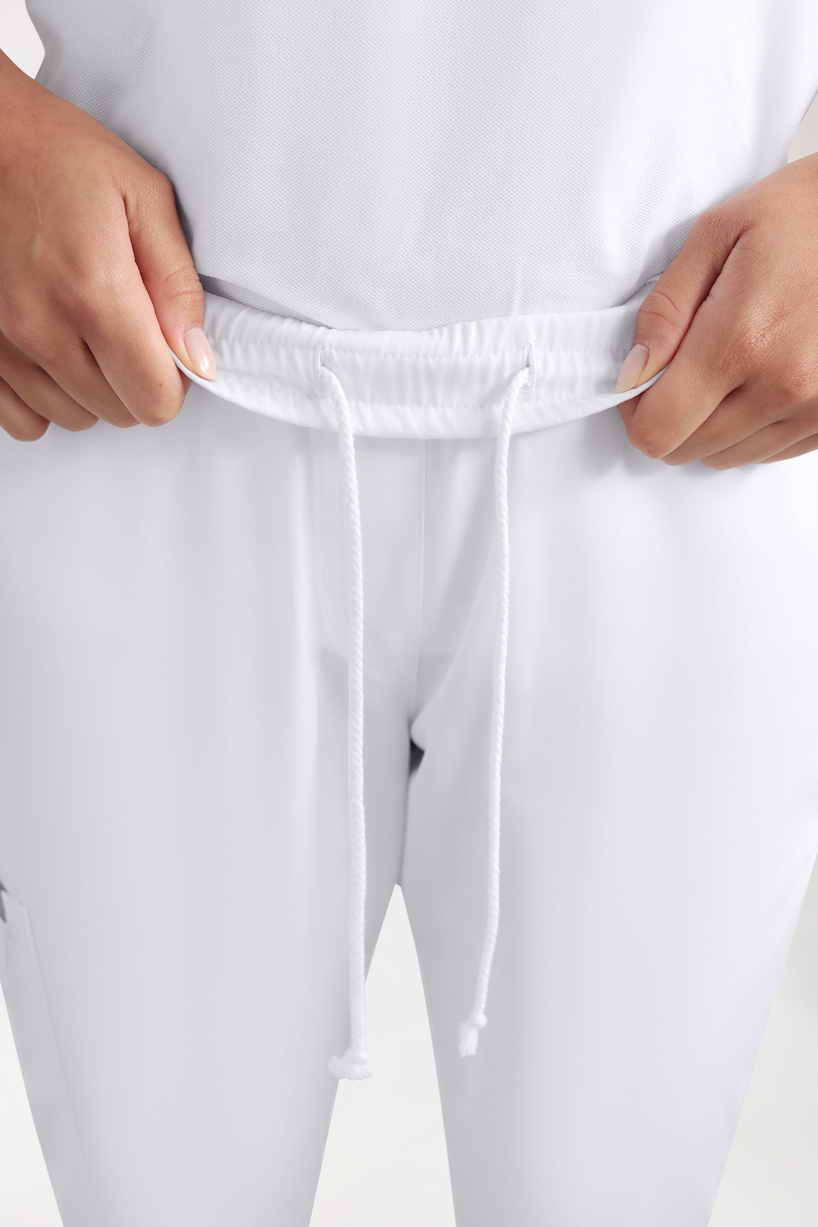 CORE Cargohose Damen - Jogpants Style weiß