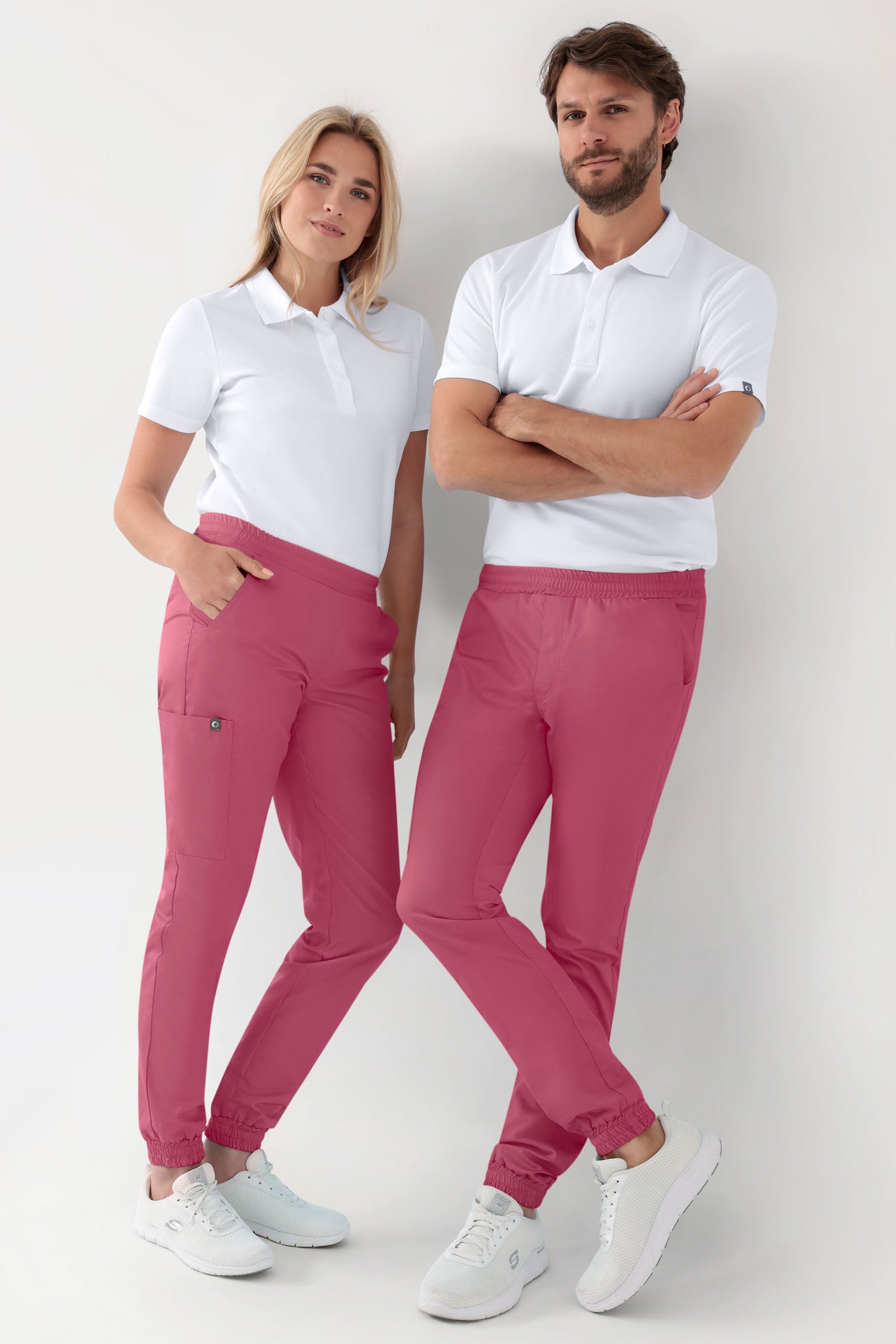 GREEN Stretch Hose Damen - Jogpants Style rosenholz