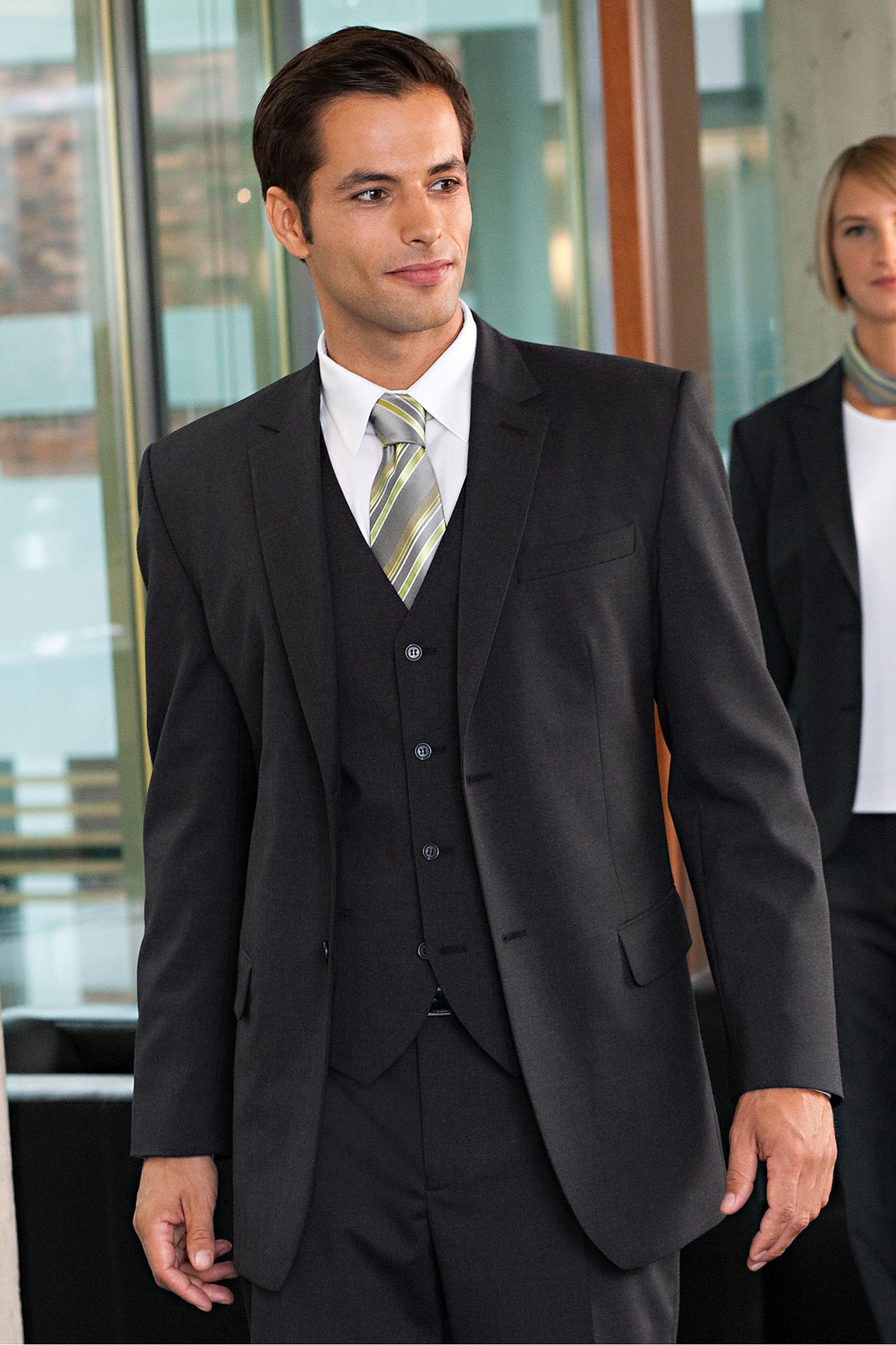 Stretchblazer für Herren Anthrazit Grau