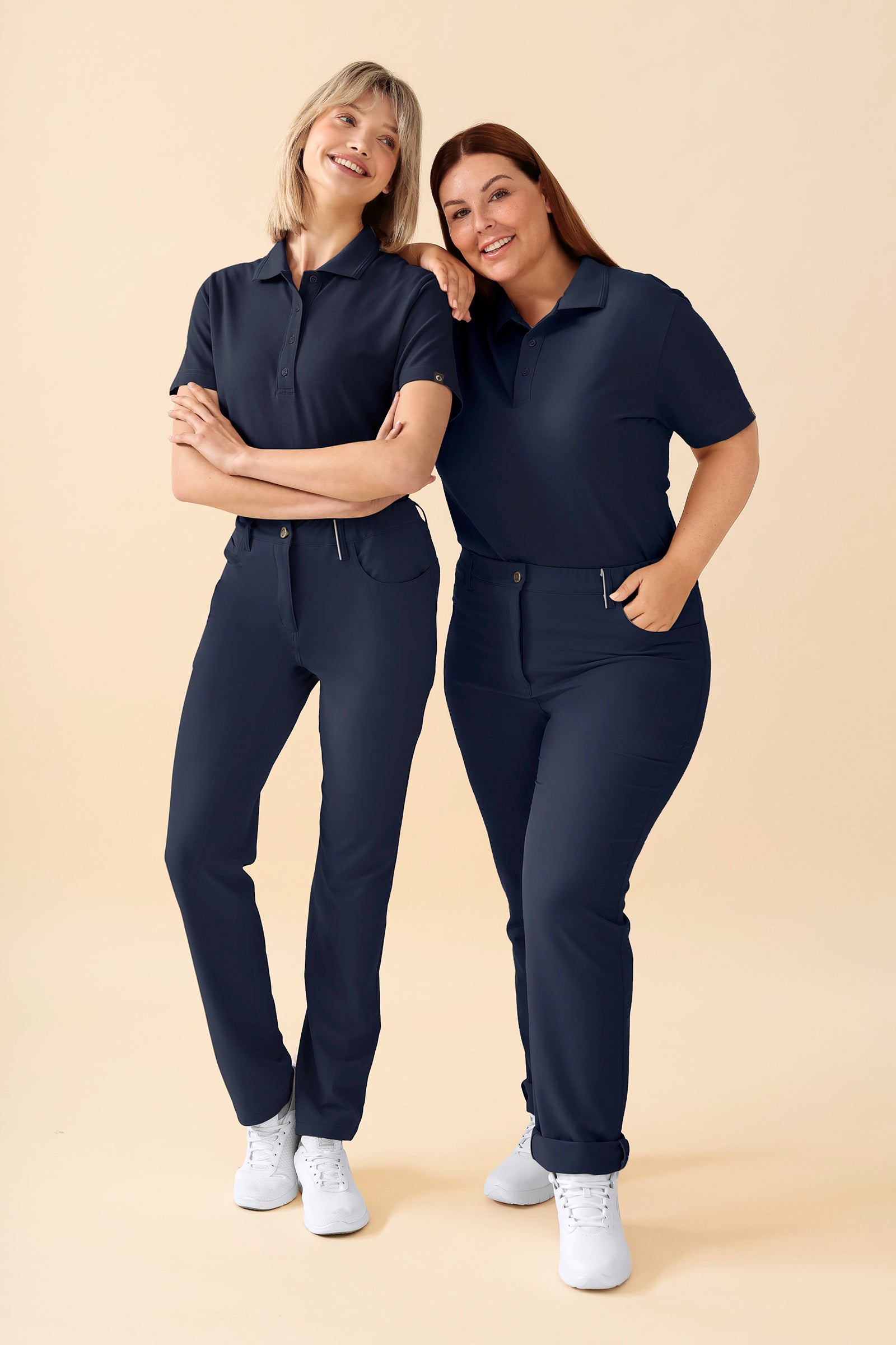 KAERE Hose Damen - 5-Pocket navy, Vorderansicht 