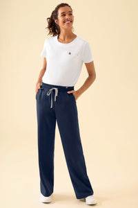 KAERE Hose Damen - weites Bein navy