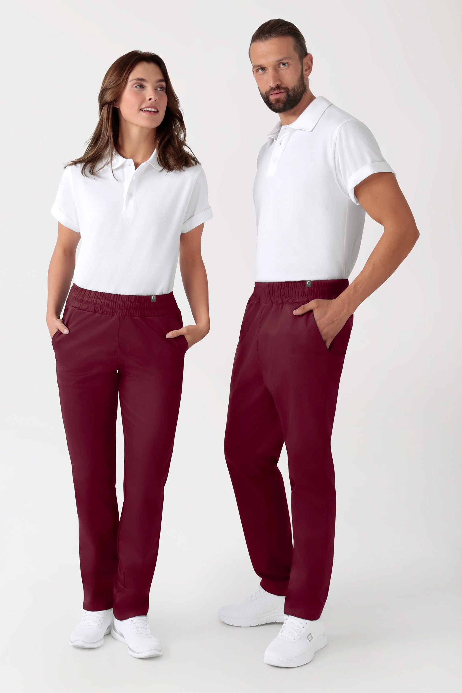 CORE Hose Unisex - hoher Bund bordeaux, Vorderansicht 