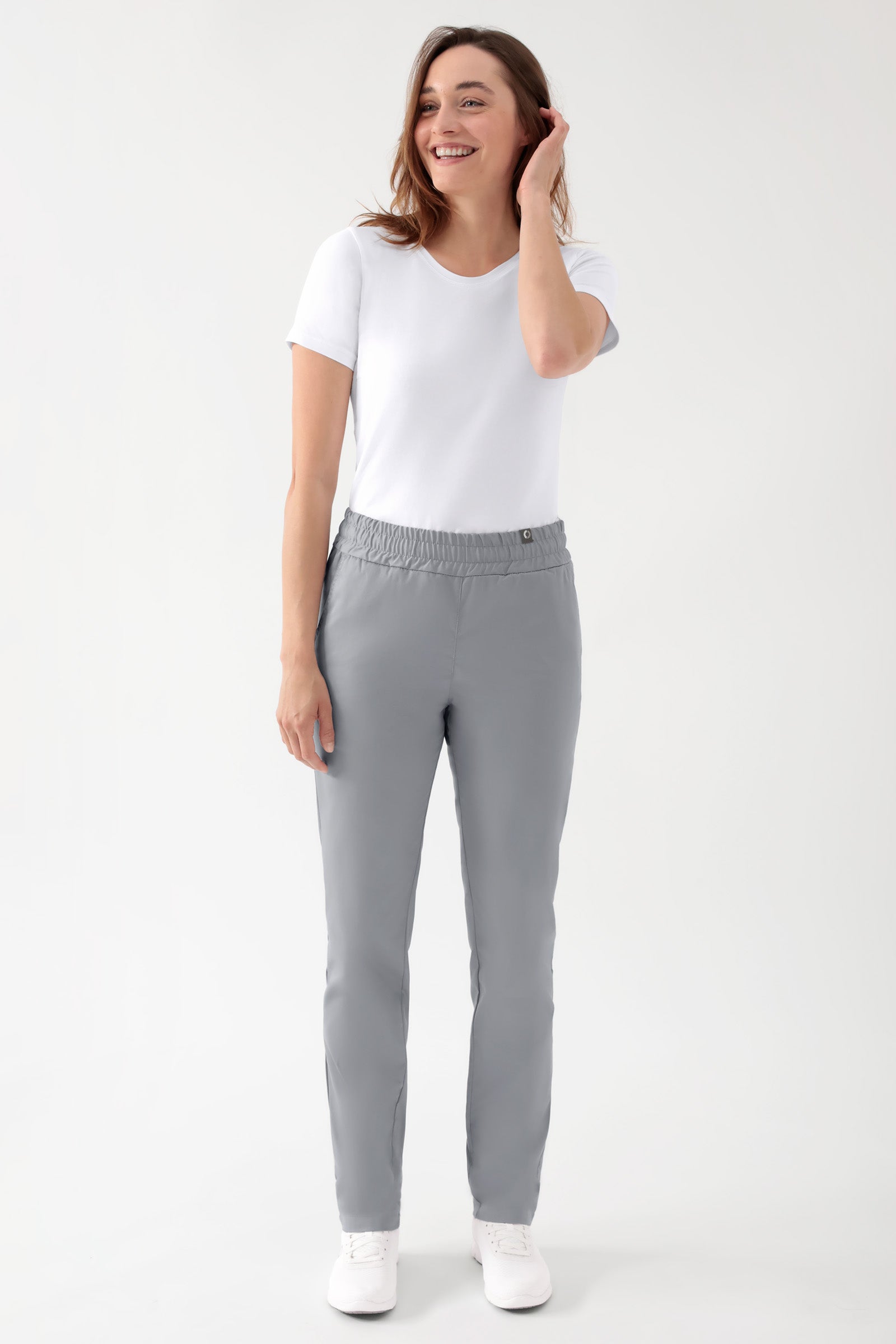 CORE Hose Unisex - hoher Bund grau, Vorderansicht 