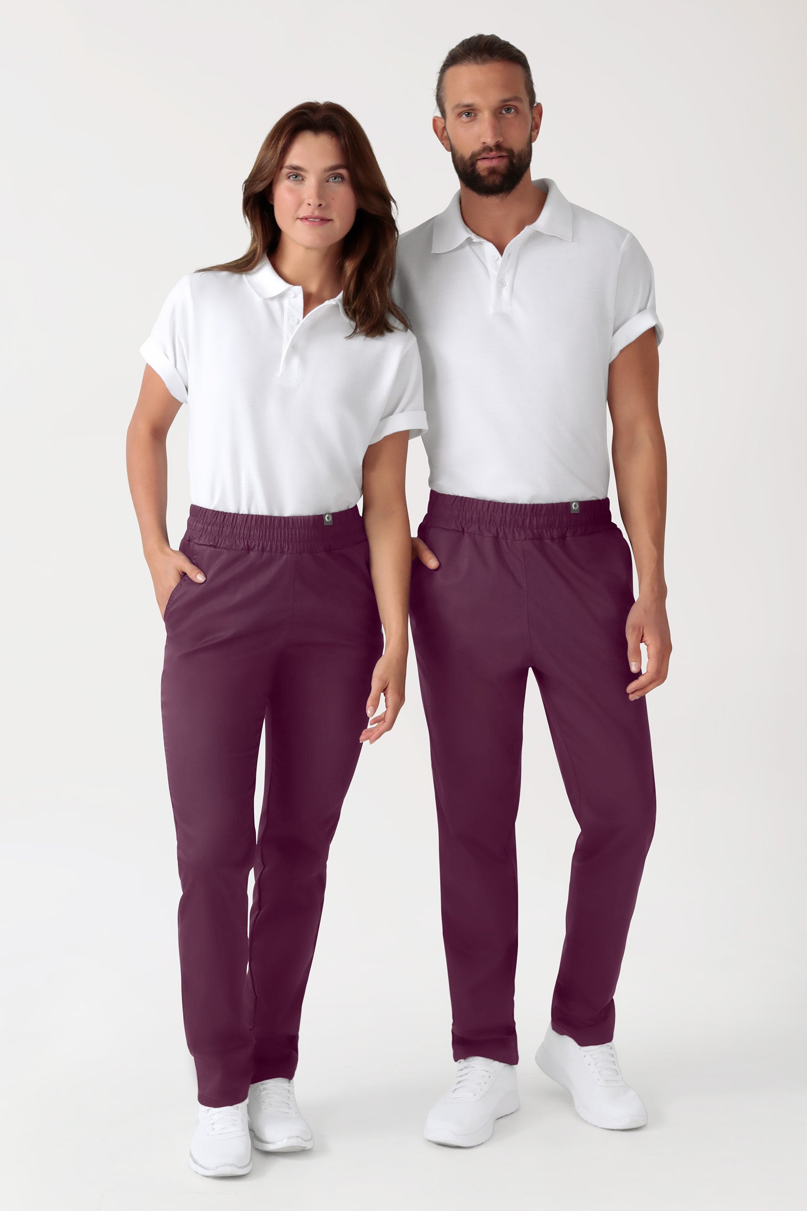 CORE Hose Unisex - hoher Bund pflaume, Vorderansicht 