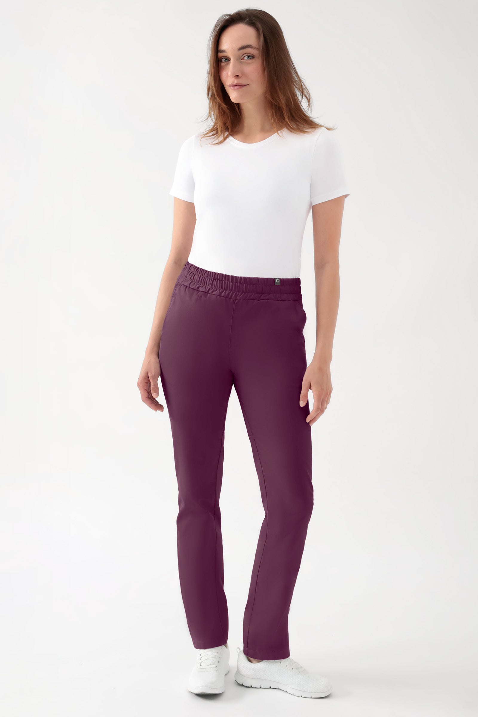 CORE Hose Unisex - hoher Bund pflaume, Vorderansicht 
