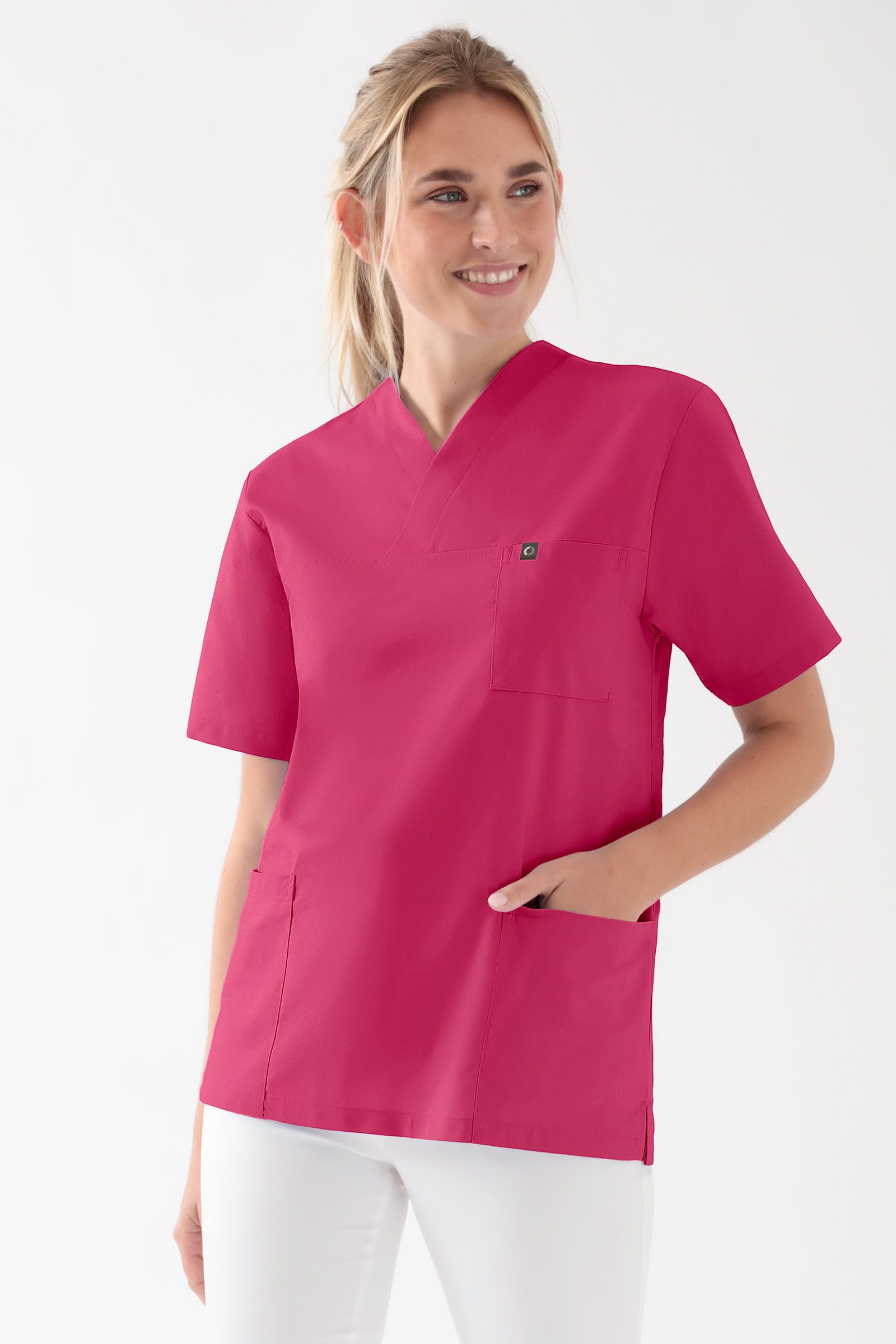 Baumwolle Schlupfkasack Unisex - Doppelpack pink, Vorderansicht 