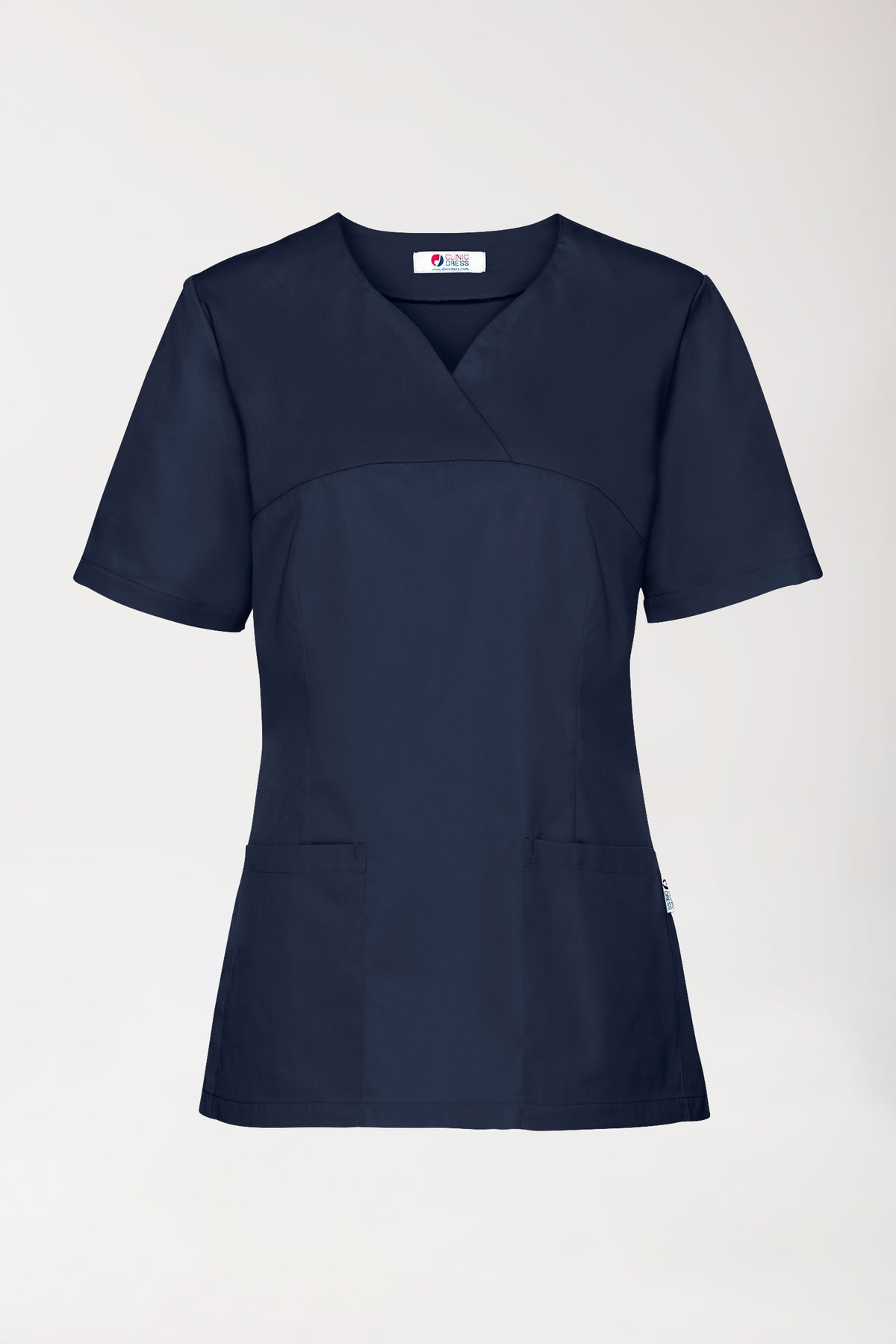CORE Schlupfkasack Damen - 5er-Pack - Herzausschnitt navy, Vorderansicht 