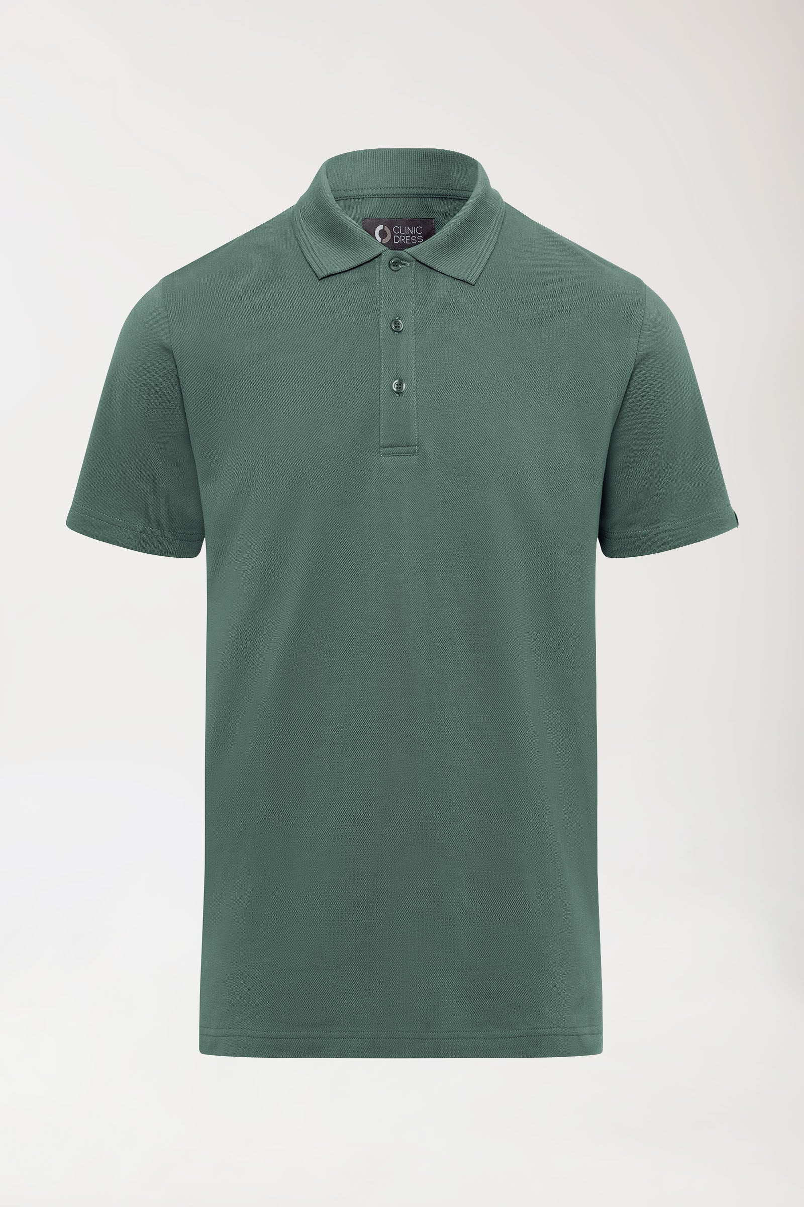 COMFY FLEX Stretch Shirt Herren - Polokragen dunkelgrün