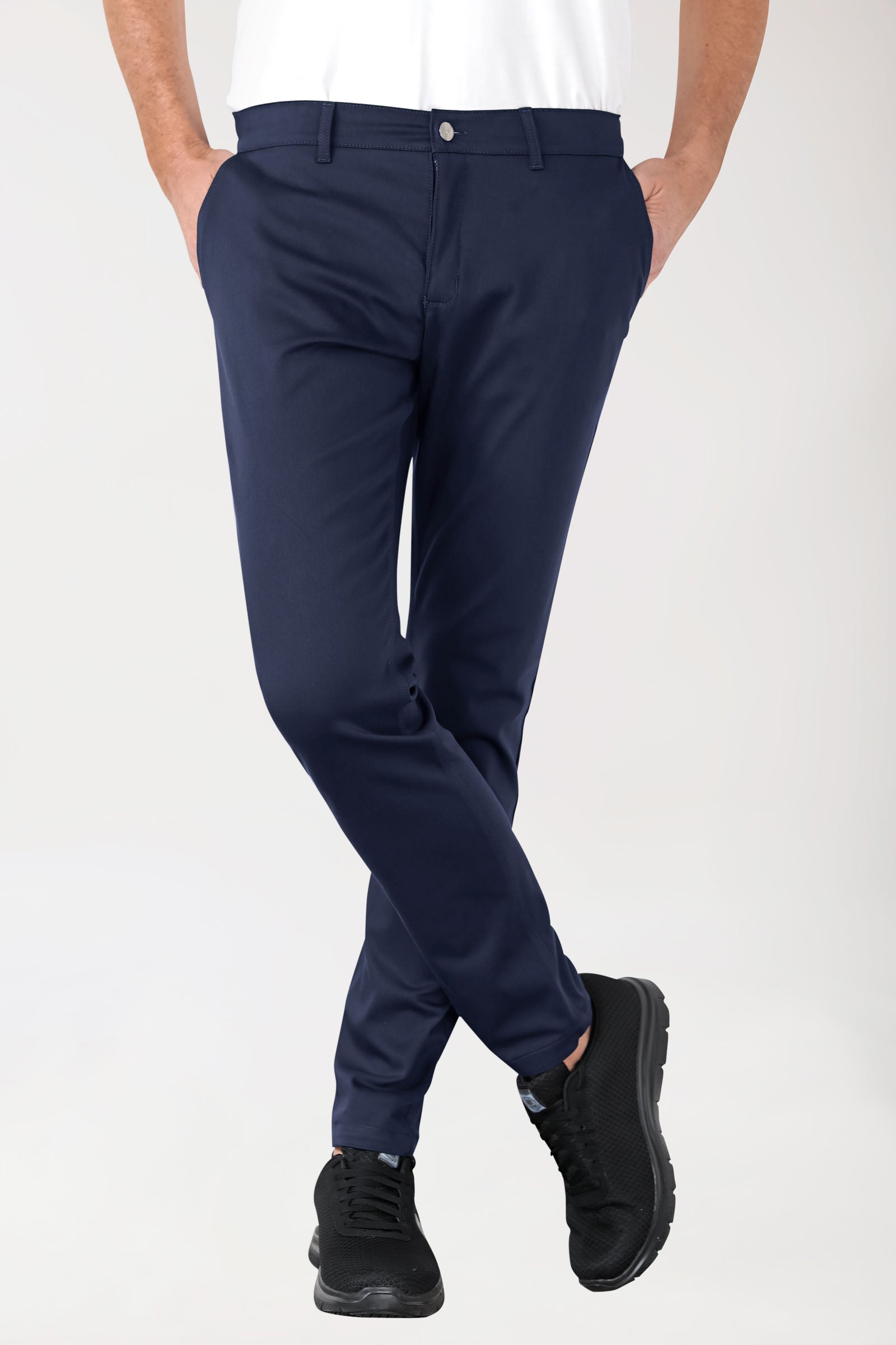 Stretch Hose Herren - Chino Style navy