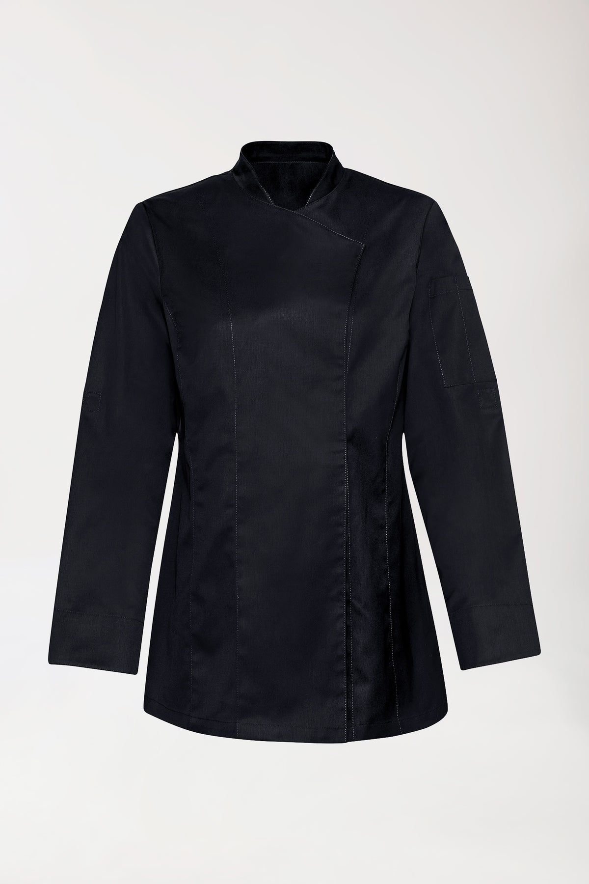 Gastro Kochjacke Damen - 1/1 Arm schwarz