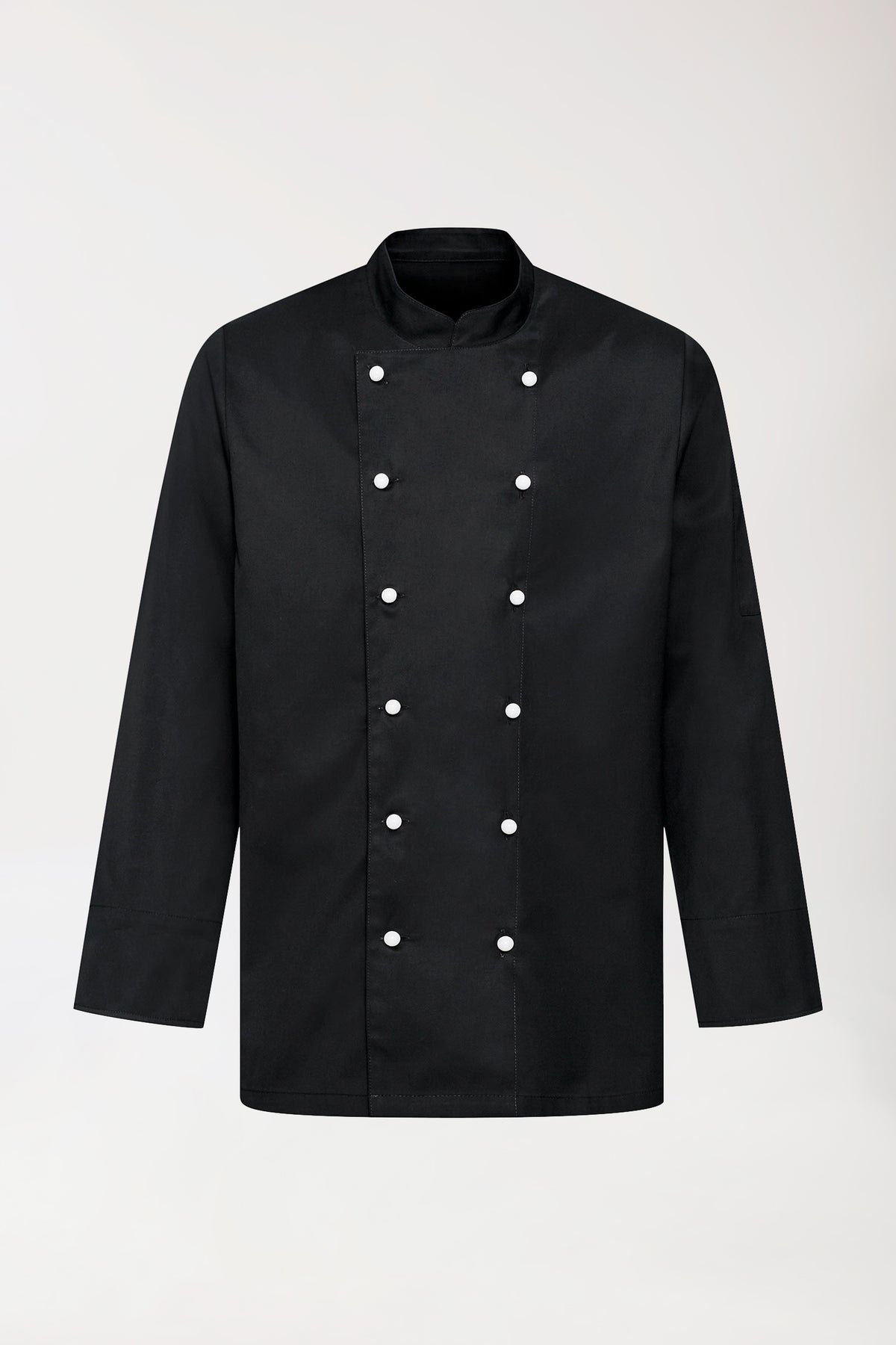 Gastro Kochjacke Herren - 6er Knopfreihe - 1/1 Arm schwarz