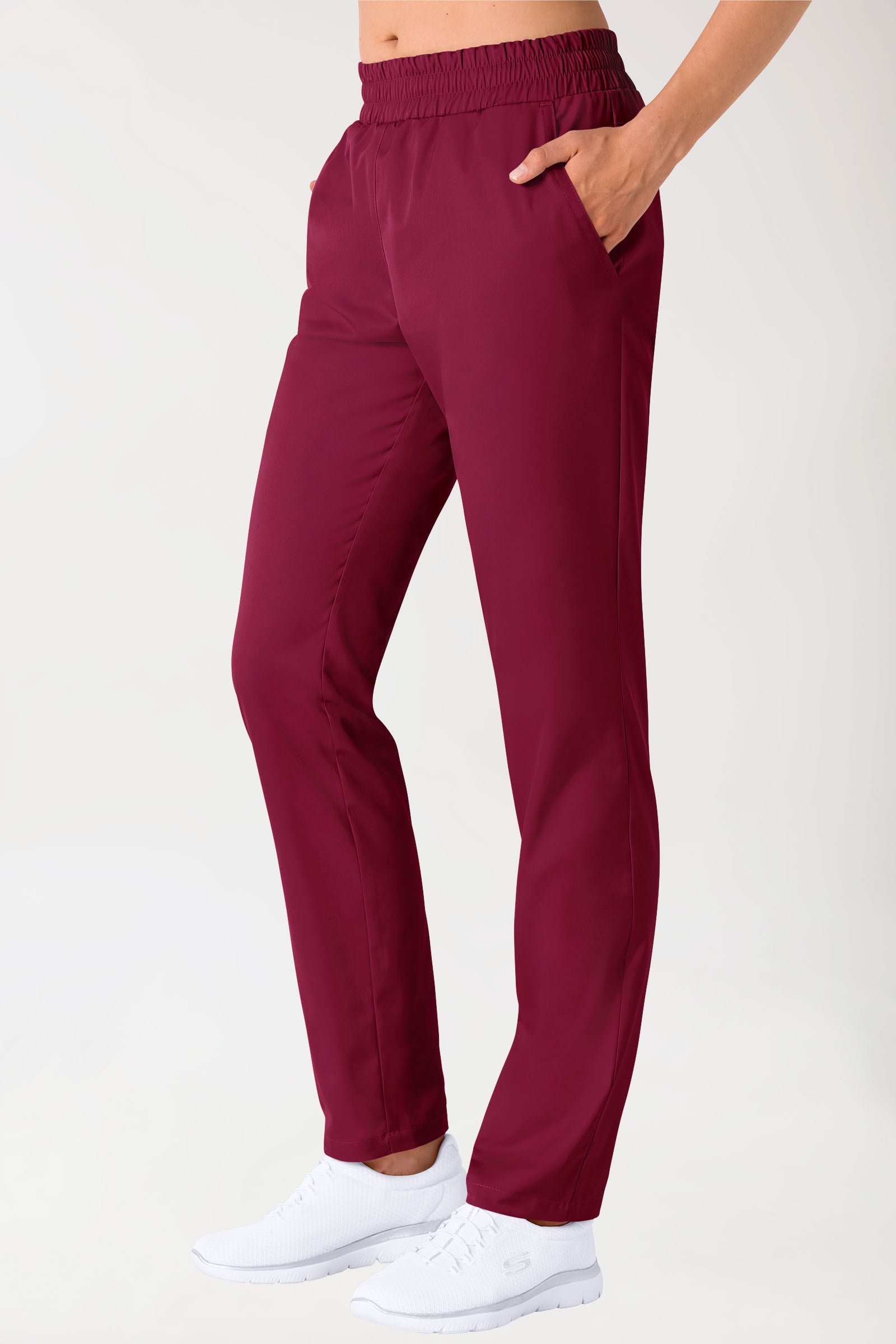 Hose Unisex - hoher Bund bordeaux